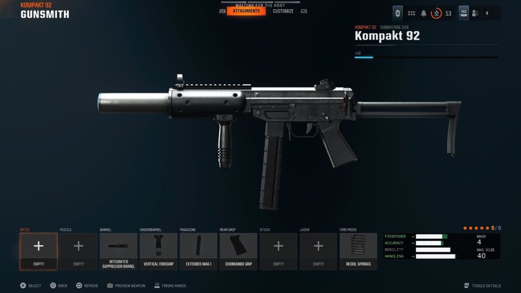 kompakt 92 smg in black ops 6