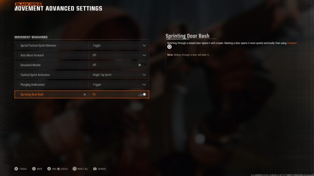 Black Ops 6 Movement Advanced Settings