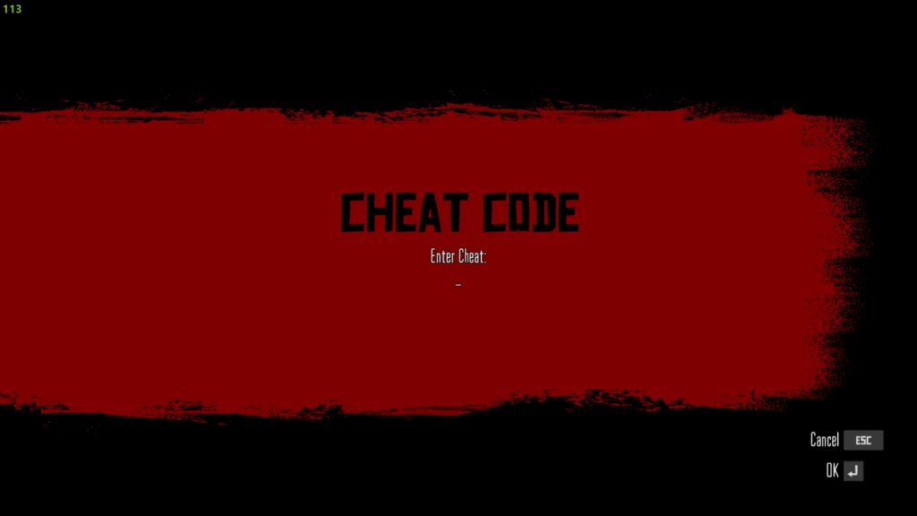 entering cheat codes in RDR1