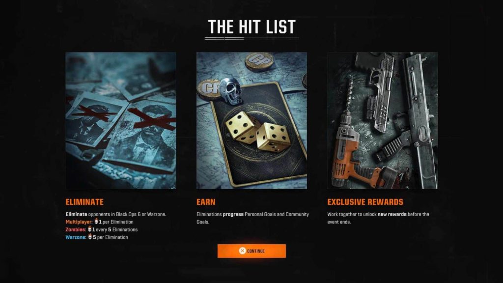 the hit list event criteria in black ops 6