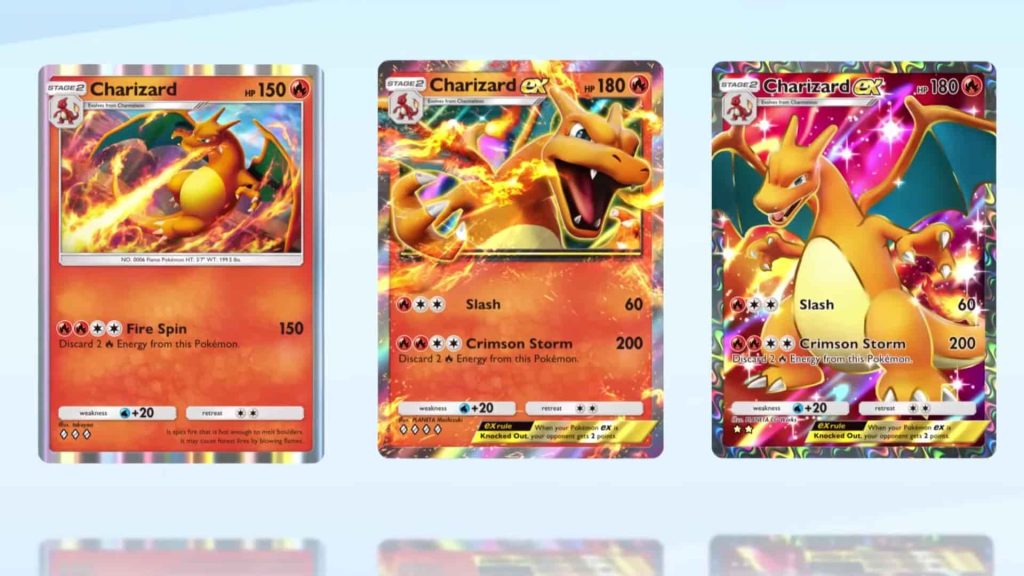 different charizard cards in pokemon tcg pocket