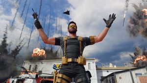 black ops 6 operator with hands up