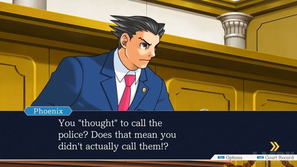 phoenix wright in court in ace attorney