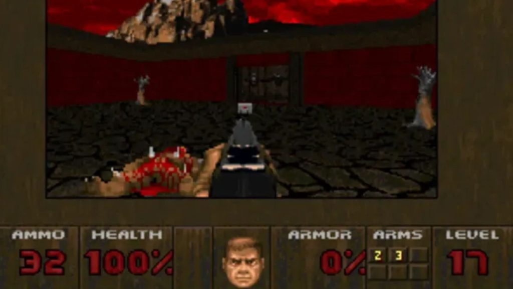 exploring level in doom