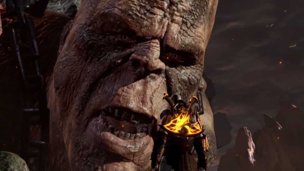 kratoa facing cronos in god of war 3