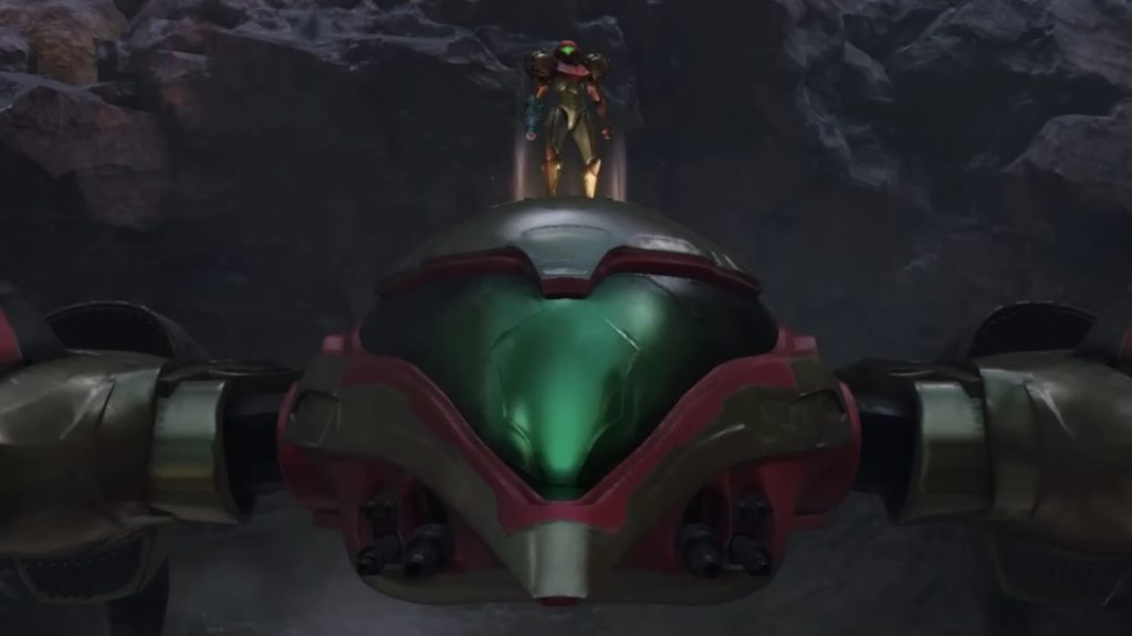 samus standing on ship in metroid prime 4