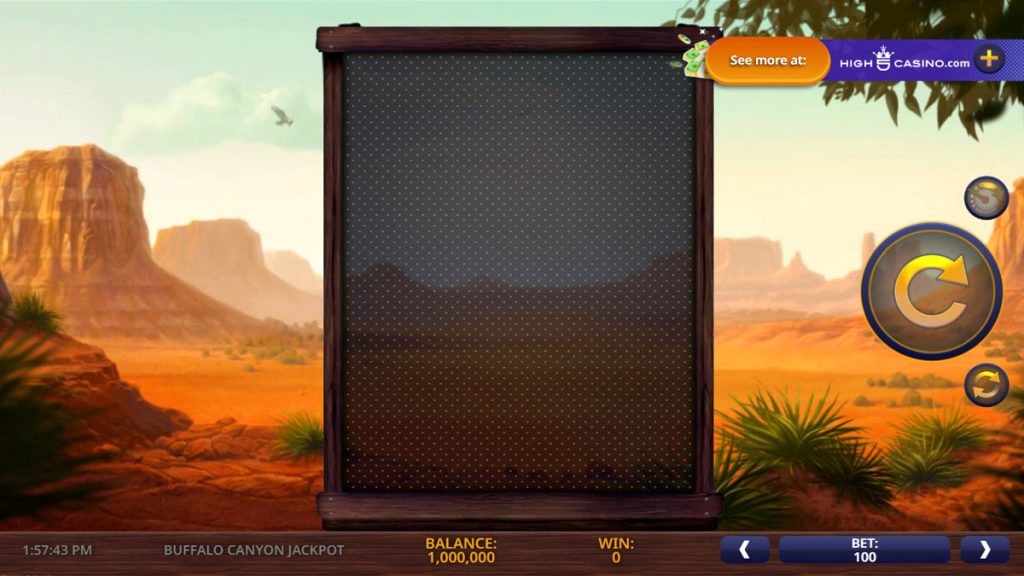 Screenshot of Buffalo Canyon JACKPOT