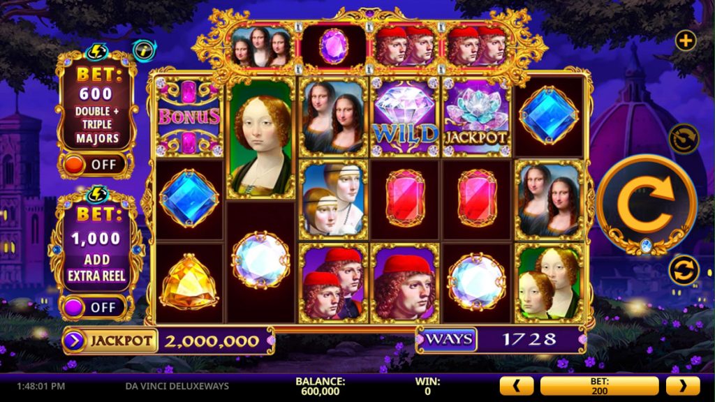 Screenshot of Da Vinci DeluxeWays slot