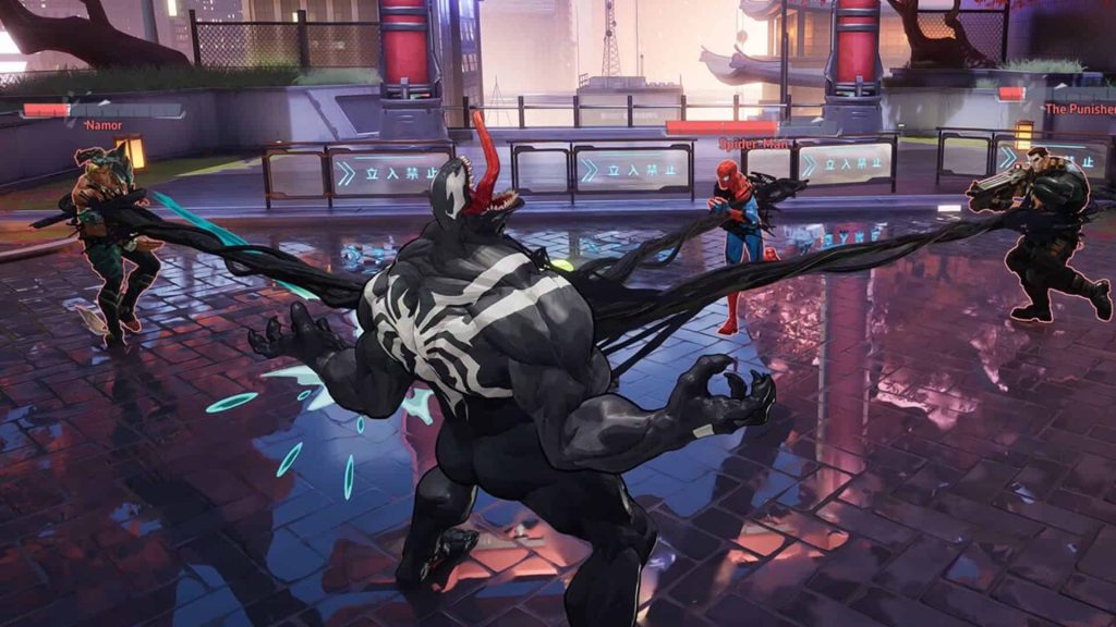 venom using attack in marvel rivals