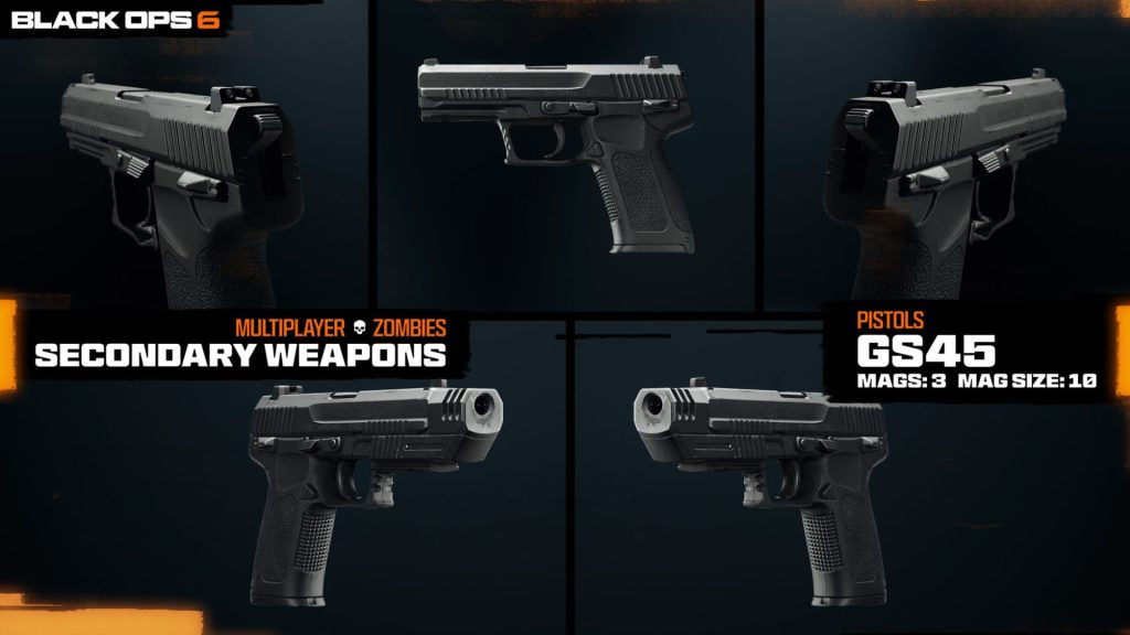 gs45 pistols design in black ops 6