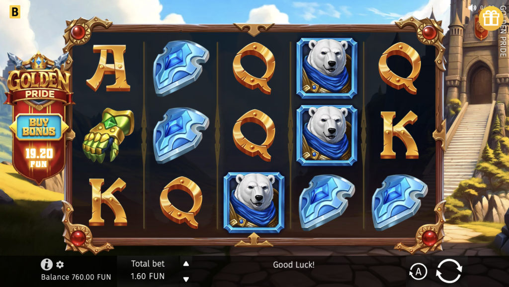 Screenshot of Golden Pride slot 