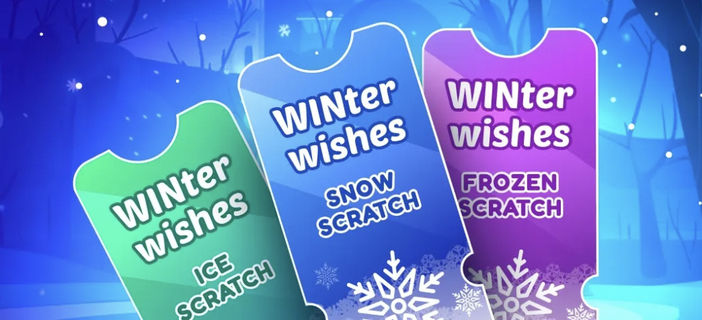 Screenshot of FunzCity WINter Wishes Scratch Cards