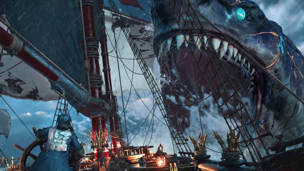 megalodon attacking ship in skull and bones