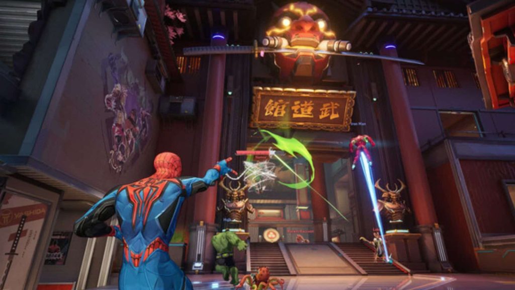 spider-man using ability in marvel rivals