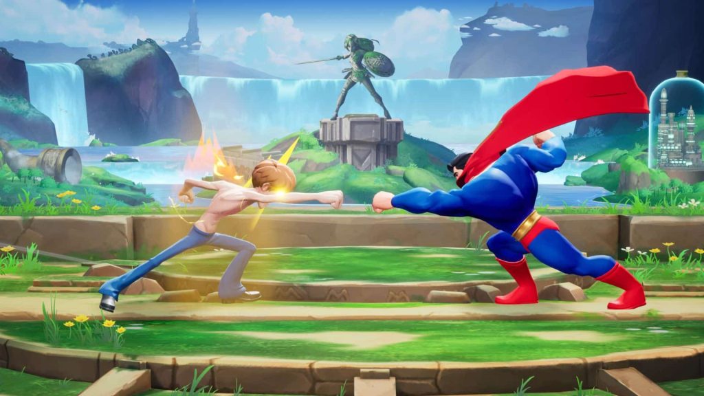 shaggy fighting superman in multiversus