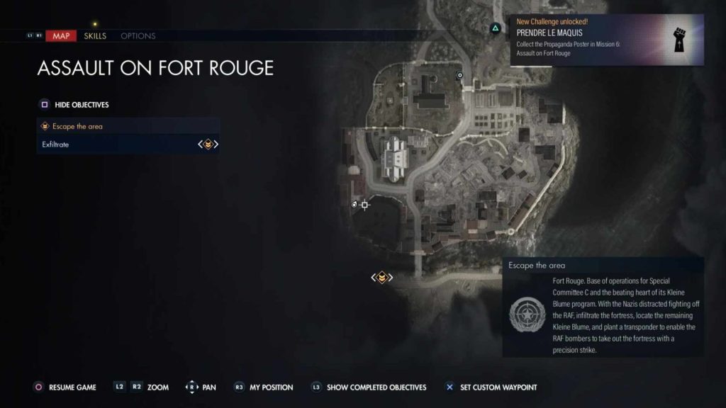 assault on fort rouge propaganda map location in sniper elite resistance