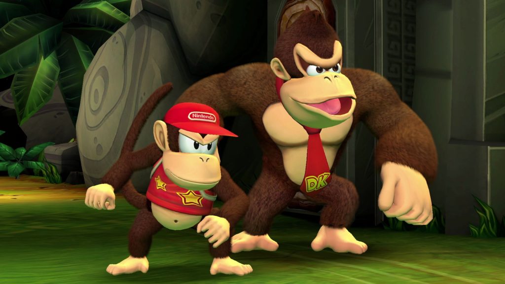 donkey kong and diddy kong in country returns hs