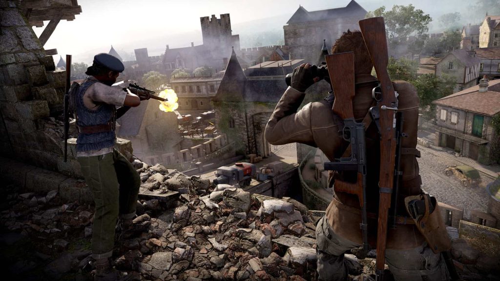 a sniper and spotter in sniper elite resistance