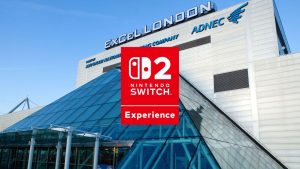 nintendo switch 2 hands-on experience logo over london venue