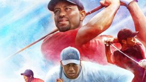 tiger woods front cover art for pga tour 2k25