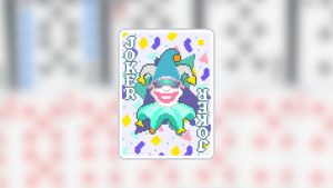 throwback joker card design in balatro