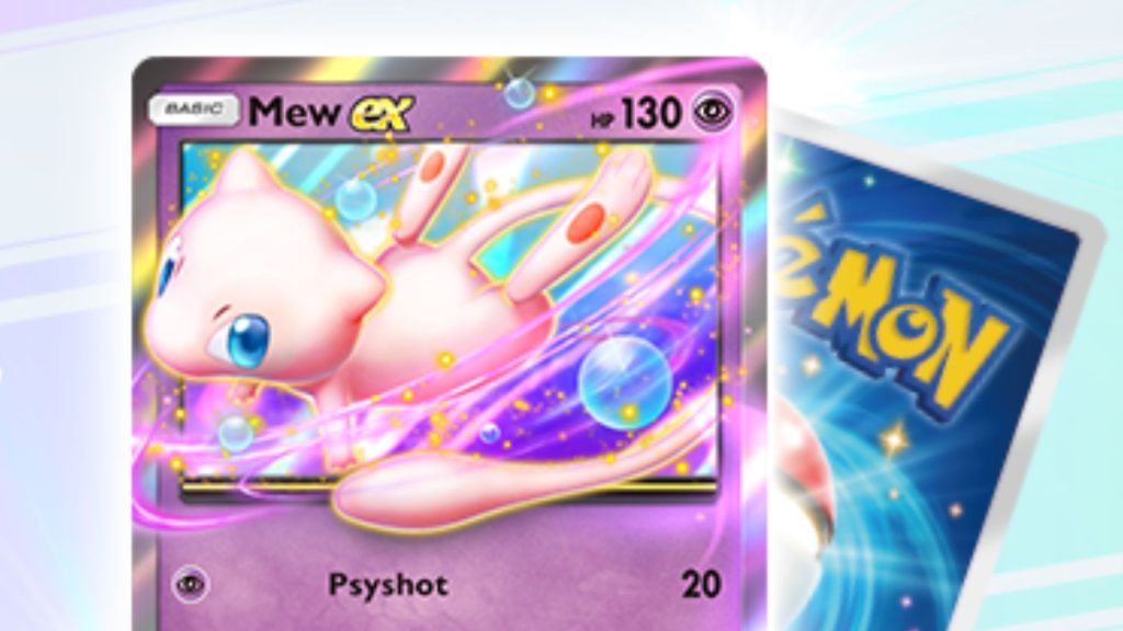 Mew ex card in pokemon pocket