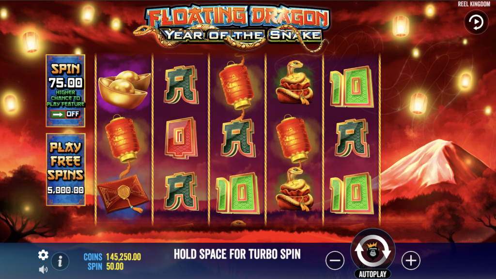 Screenshot of Floating Dragon Year Of The Snake slot