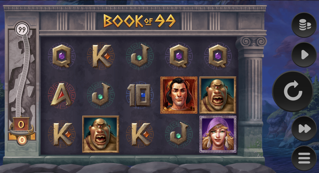 Screenshot of Book of 99 slot 