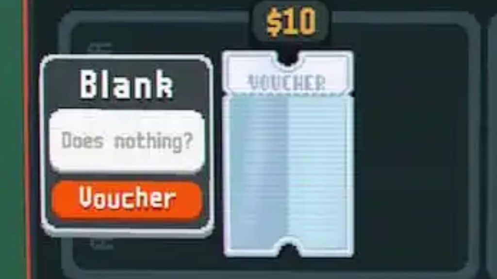 blank voucher in Balatro shop