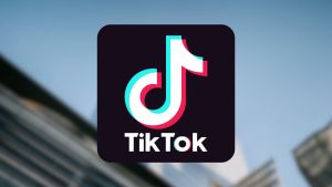 tiktok logo over canva background