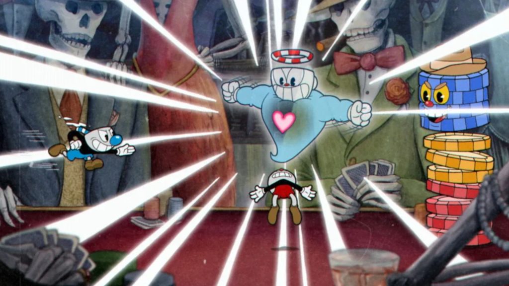 boss enemy attack animation in cuphead