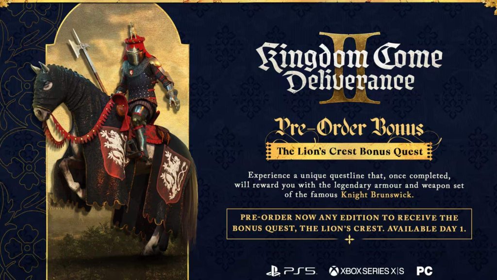 kingdom come deliverance 2 pre-order bonuses