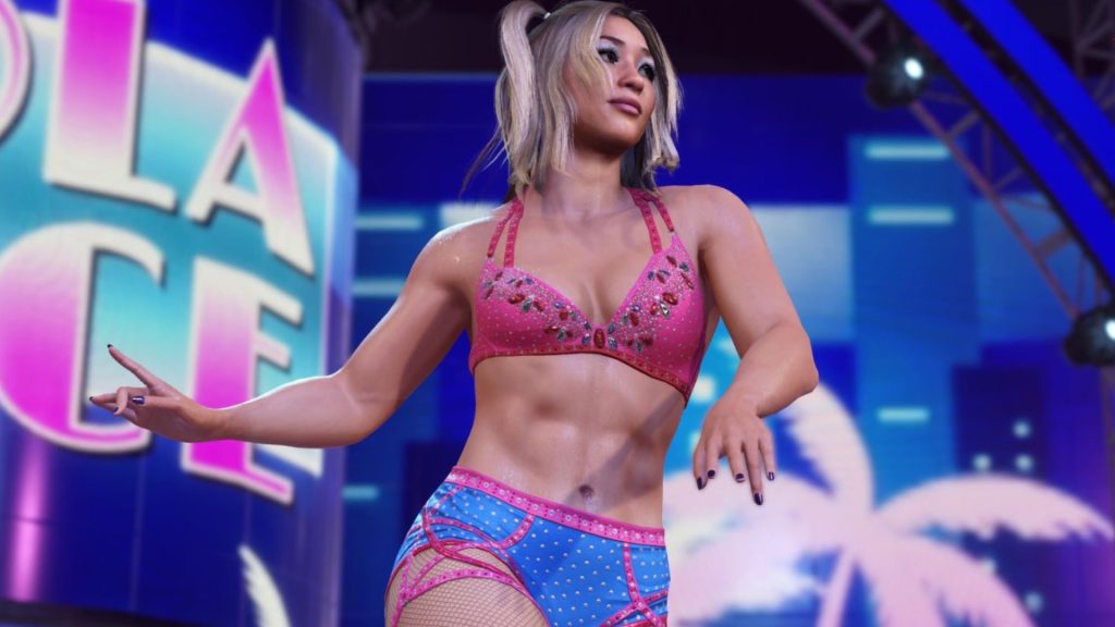 lola vice entrance in wwe 2k25