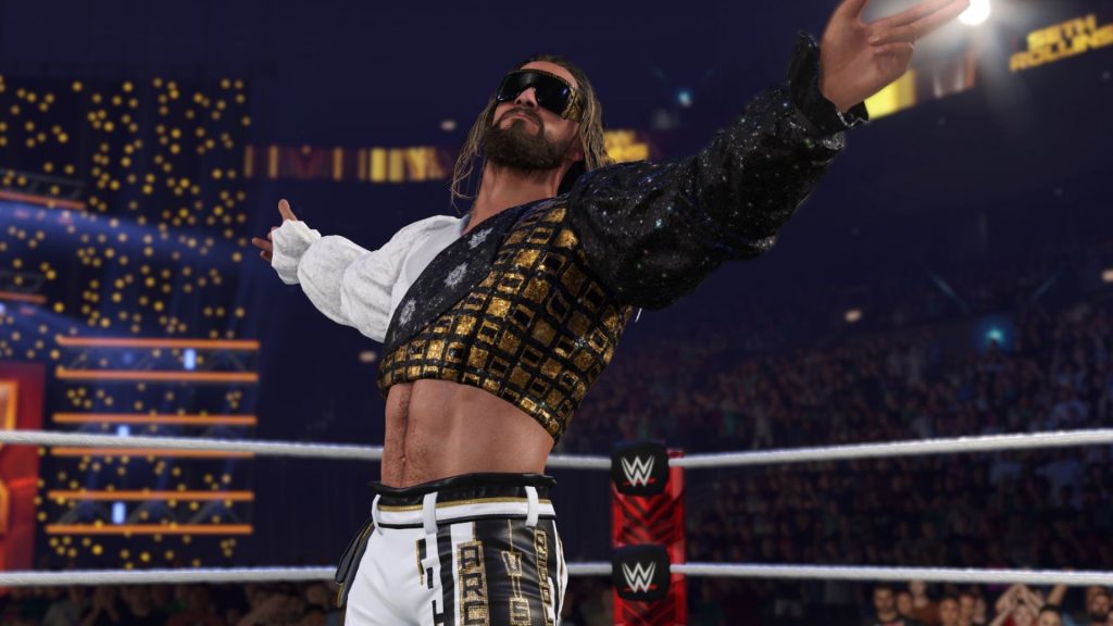 seth rollins posing in wwe 2k25