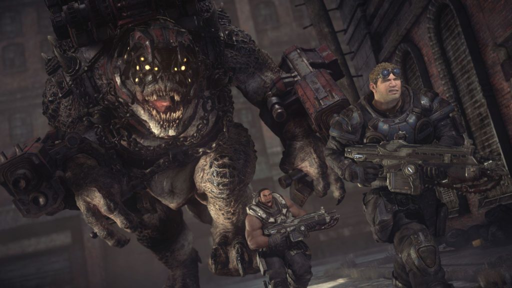 marcus running from enemy in gears of war ultimate edition