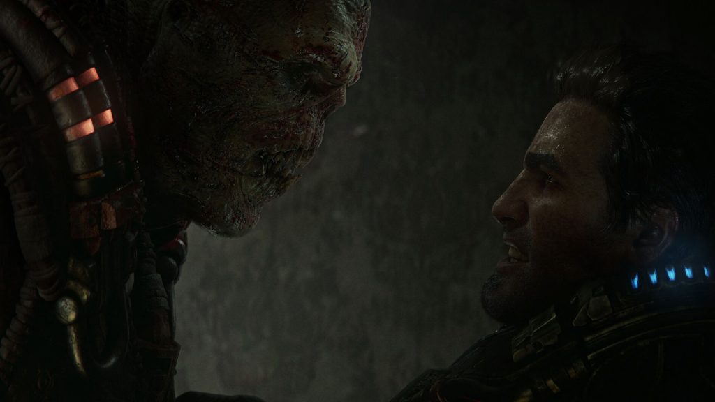 marcus face to face with enemy in gears of war e day