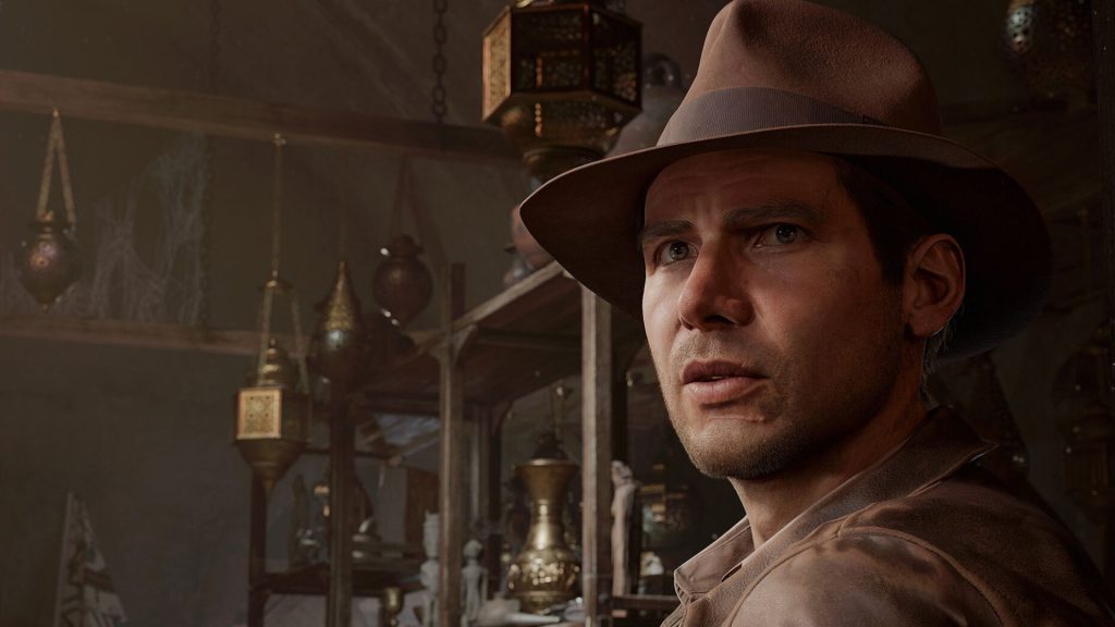 indiana jones in cutscene in the great circle