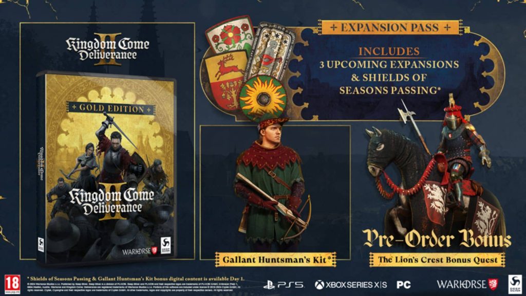 gold edition content in kingdom come deliverance 2