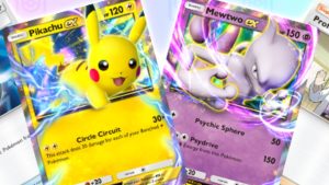 mewtwo and pikachu cards in pokemon tcg pocket