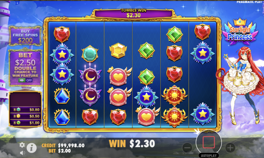 Screenshot of Starlight Princess Slot