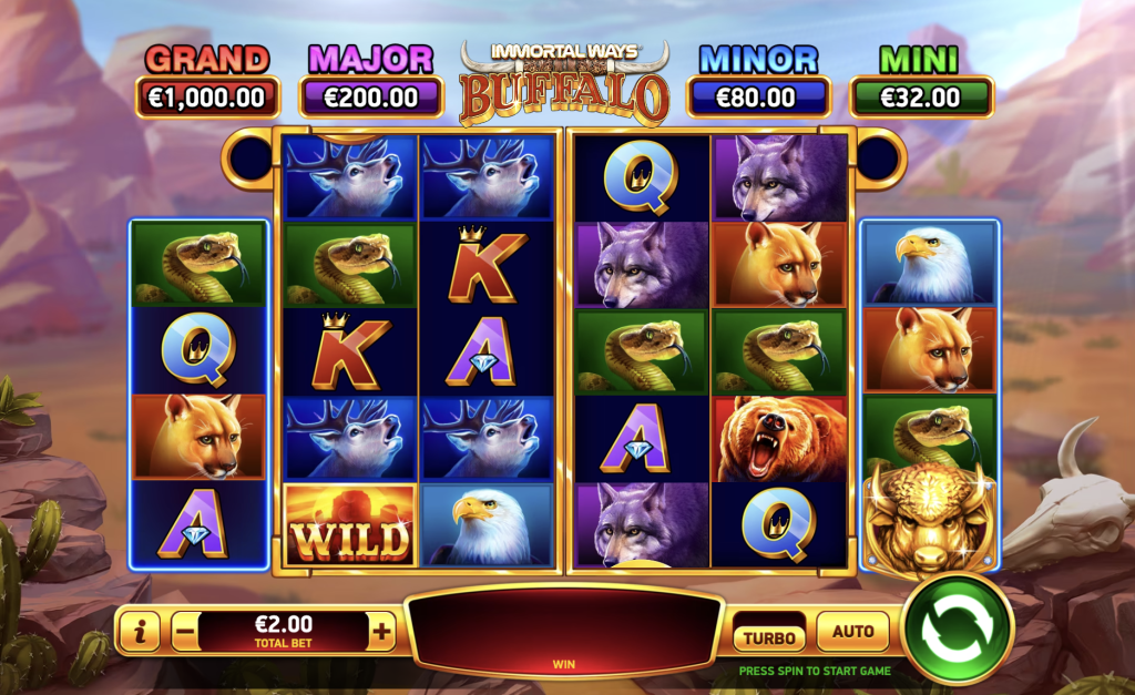 Screenshot of Immortal Ways Buffalo Slot