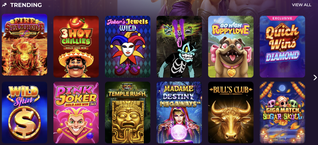 Screenshot of Fortune Coins Casino Trending slots