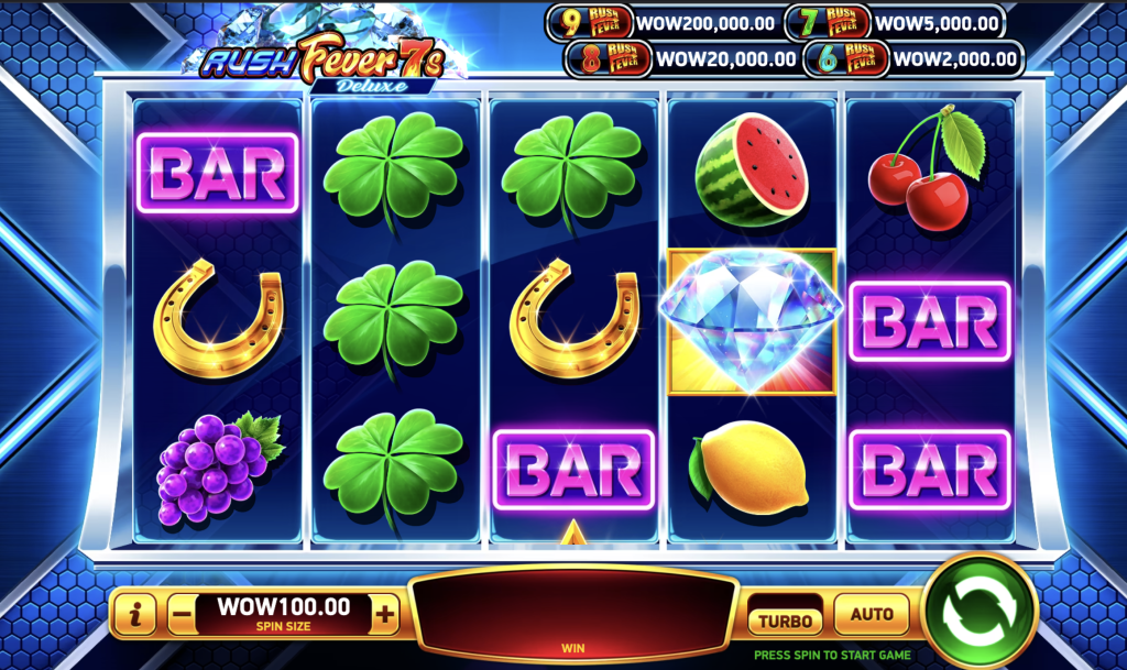 Screenshot of Rush Fever 7s Deluxe slot