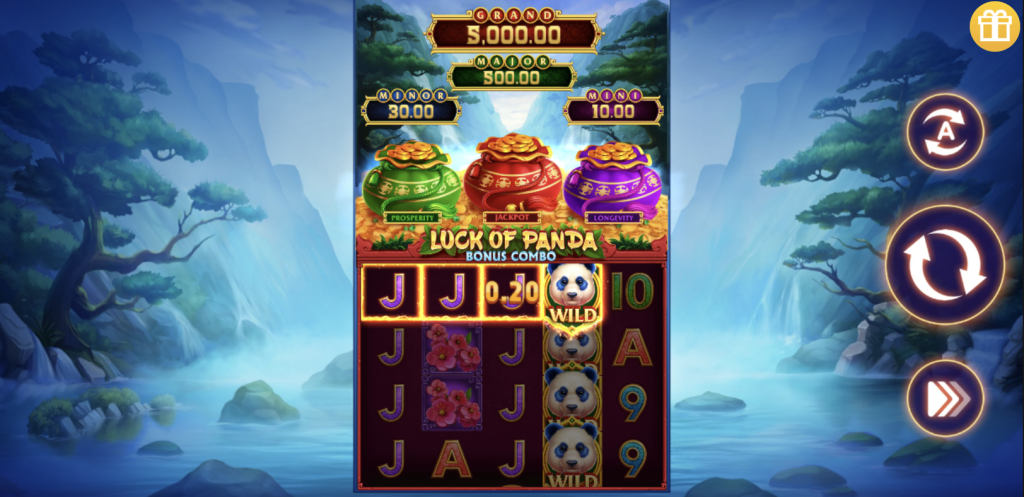 Screenshot of Luck of Panda Bonus Combo slot