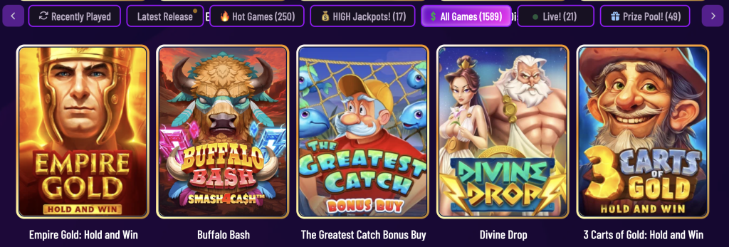 Screenshot of DingDingDing casino