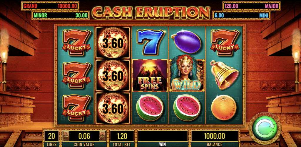 Screenshot of Cash Eruption