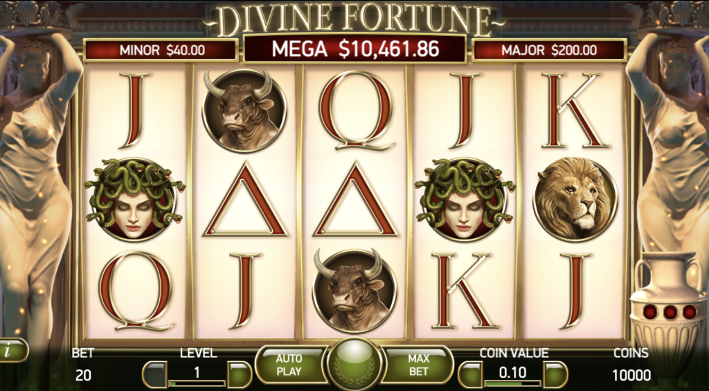 Screenshot of Divine Fortunes slot