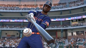 batter hitting ball in mlb the show 25