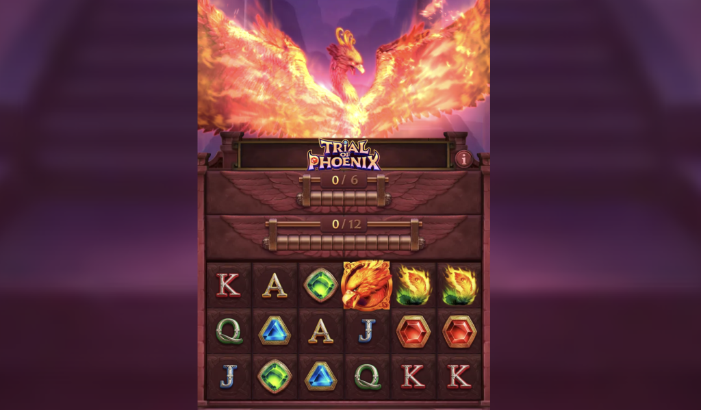 Screenshot of Trial of Phoenix slot