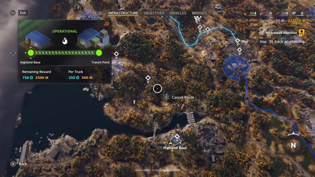 A route across an area in Roadcraft